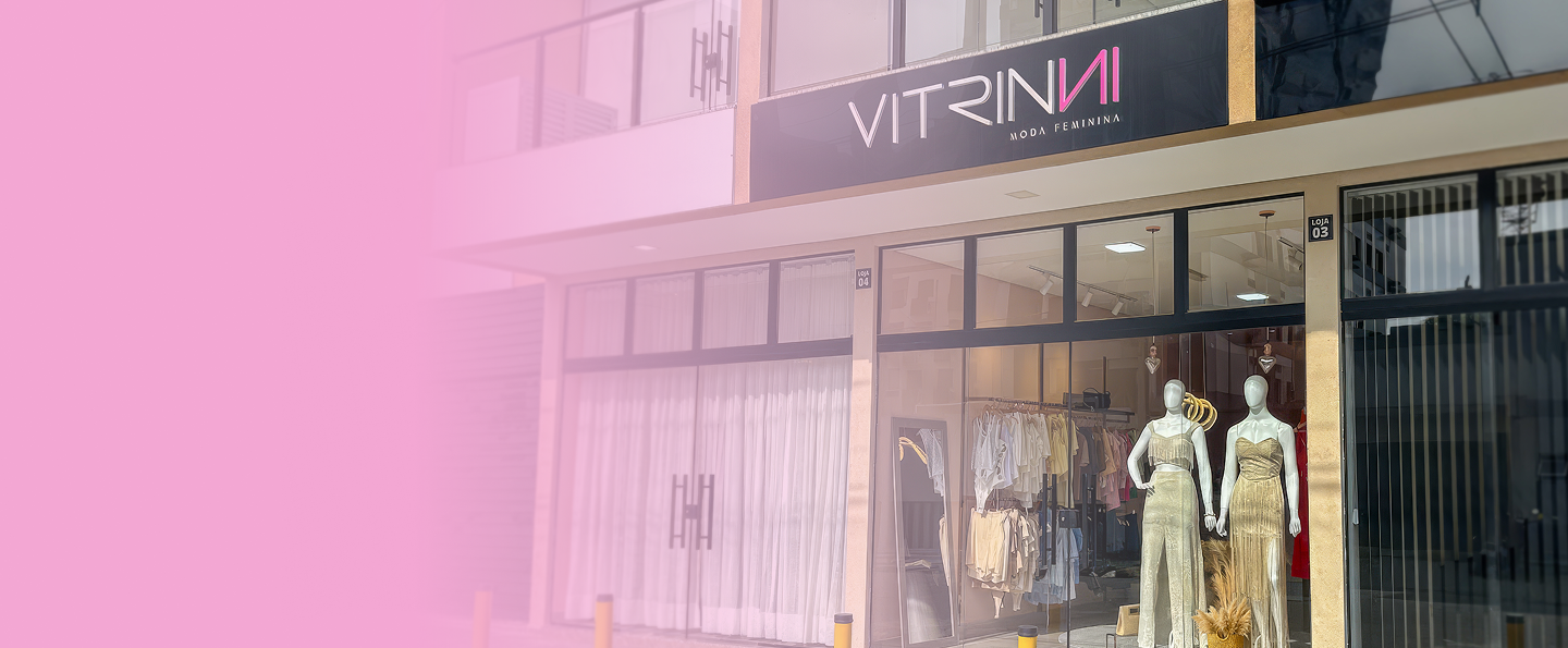 Vitrine de loja de roupas moderna